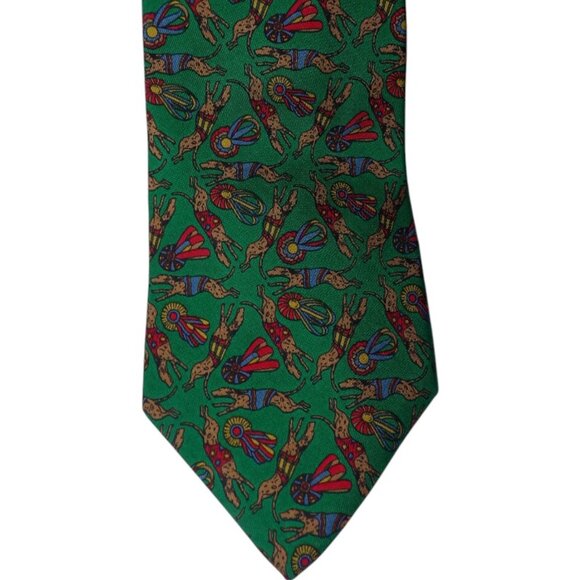 Salvatore Ferragamo Other - Men's Salvatore Ferragamo Greyhound Racing Gambling Dog Tie 100% SILK Designer